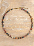Picasso Jasper Necklace – Adjustable Natural Stone